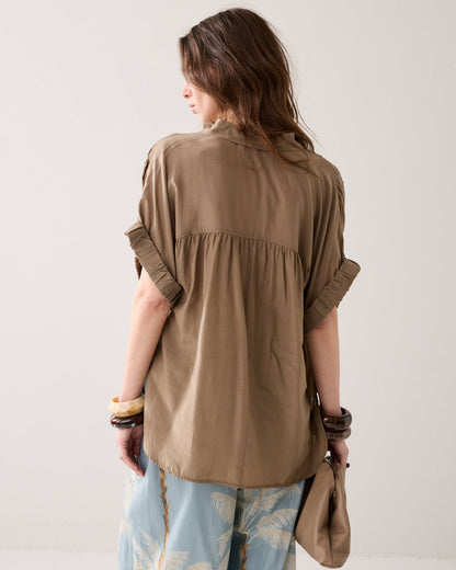 Summum Wear-Your-Way Shiny Blouse