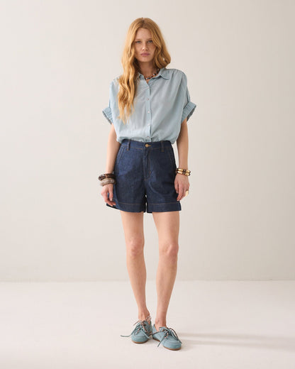 Summum Wear-Your-Way Shiny Blouse
