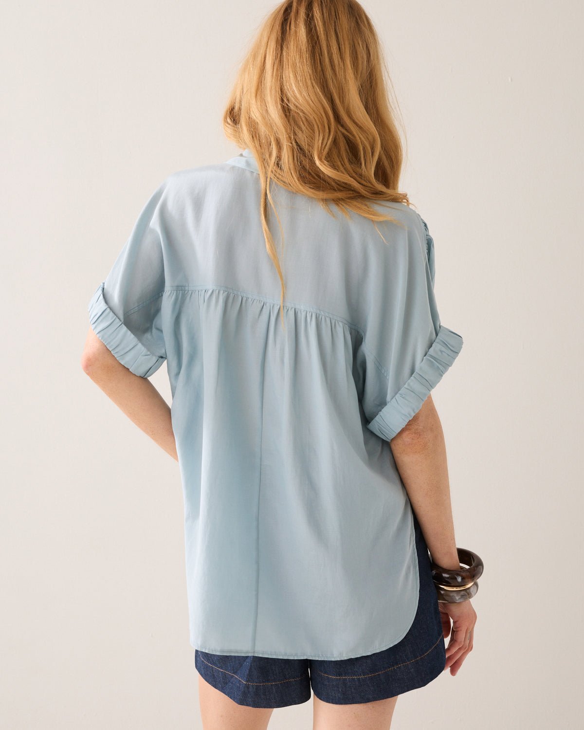Summum Wear-Your-Way Shiny Blouse