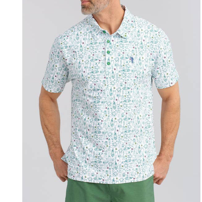 William Murray Green Blazer Groove Men’s Polo