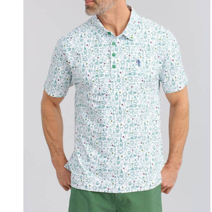 William Murray Green Blazer Groove Men’s Polo
