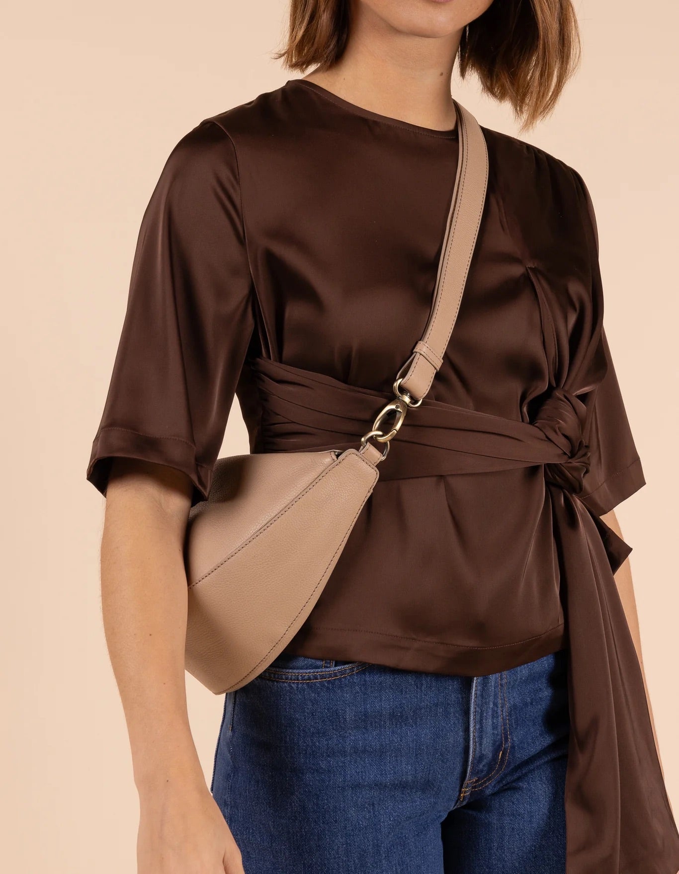 O My Bag Leo Leather Handbag