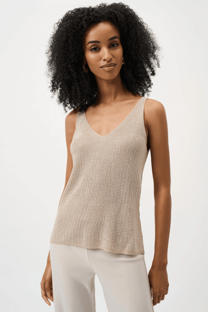JR Metallic Knitted Camisole w/Rhinestones 252915CO