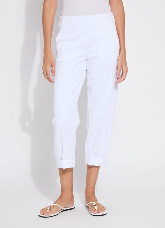 Lysse Winslet Cuffed Barrel Crop Denim Pant