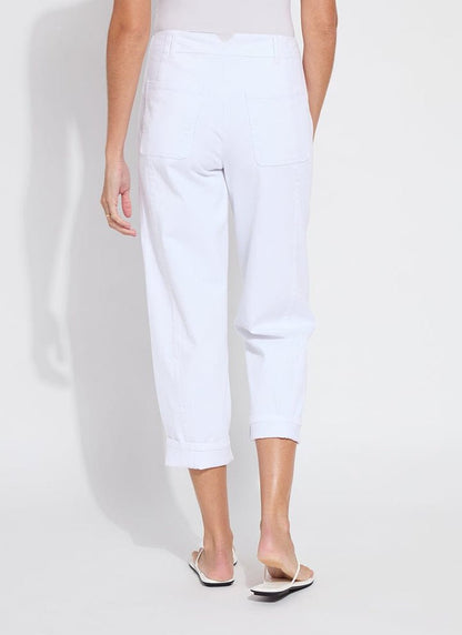 Lysse Winslet Cuffed Barrel Crop Denim Pant