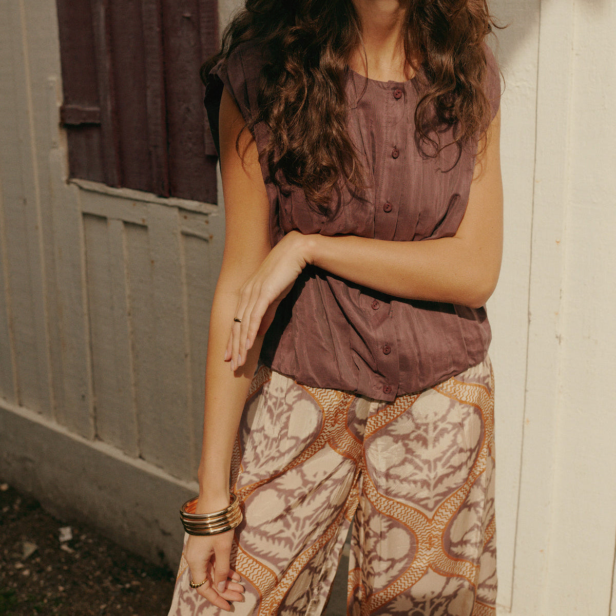 Summum Wide Art Deco Trousers