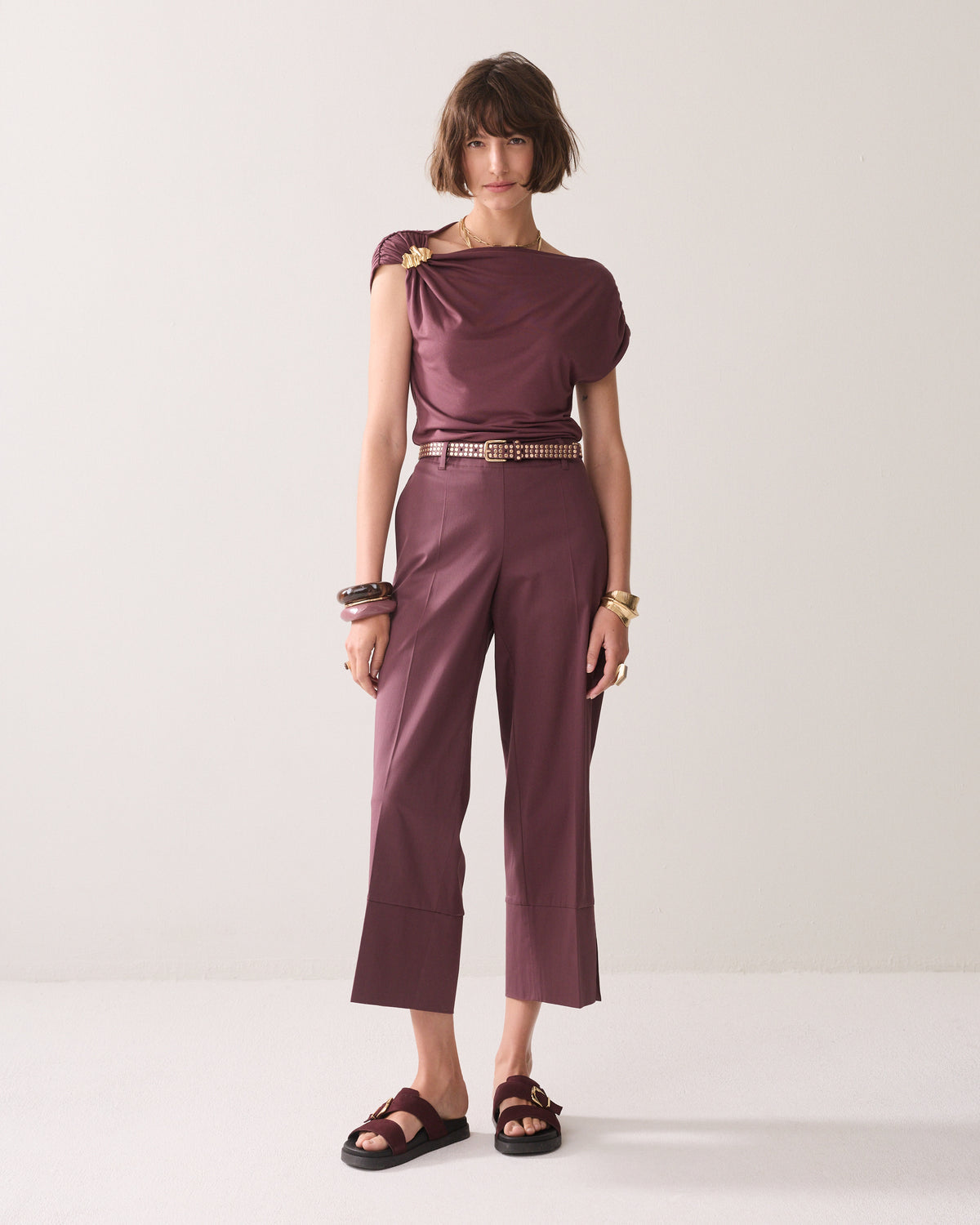 Summum 7/8 Length Trousers with Slit