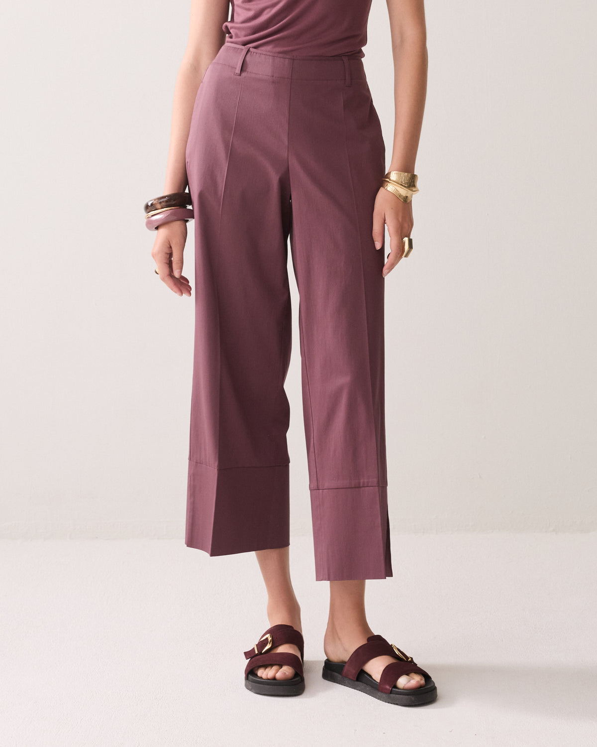 Summum 7/8 Length Trousers with Slit