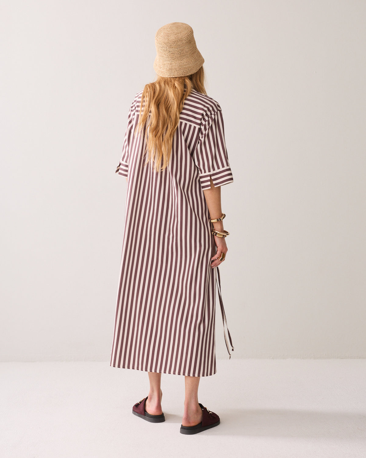 Summum Striped Shirt Dress