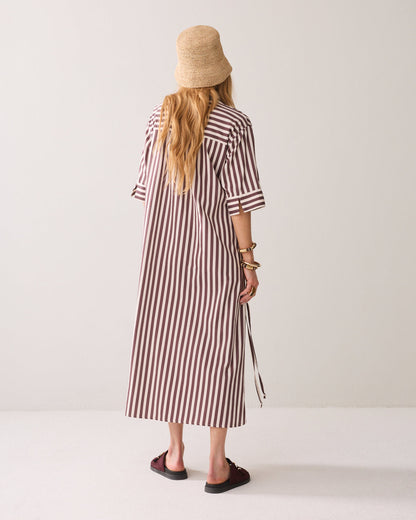 Summum Striped Shirt Dress