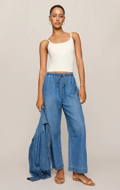 Z Supply Sidelines Denim Track Pant