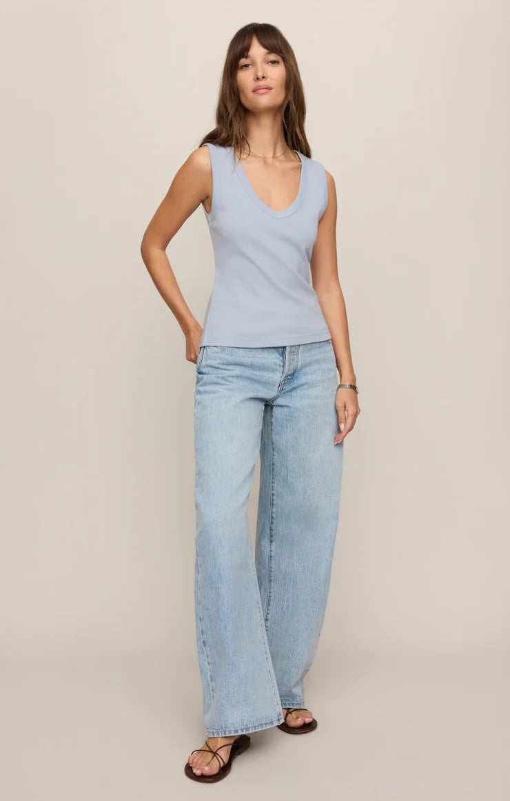 Z Supply Ellie Rib V-Neck Tank