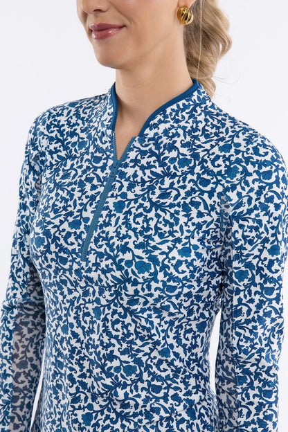 Smith & Quinn Carey Quarter Zip in Porcelain Floral