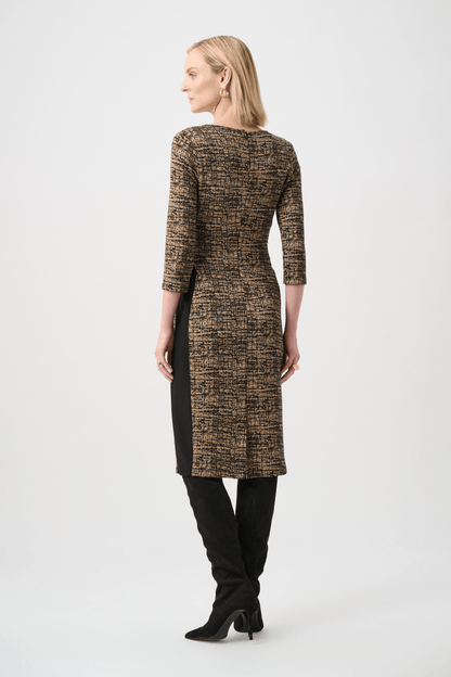 JR Abstract Jacquard Knit Sheath Dress 263076 - AtelierDress WomenJoseph Ribkoff