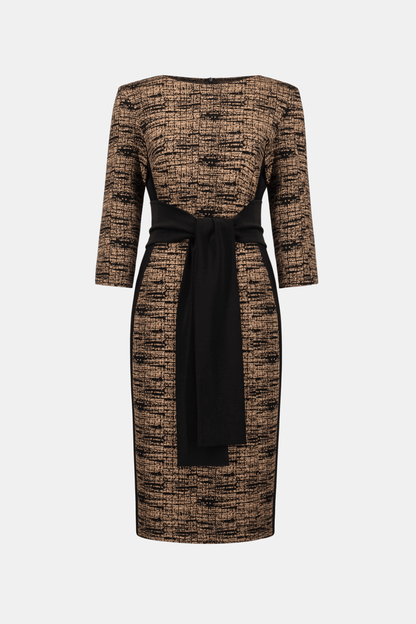 JR Abstract Jacquard Knit Sheath Dress 263076 - AtelierDress WomenJoseph Ribkoff