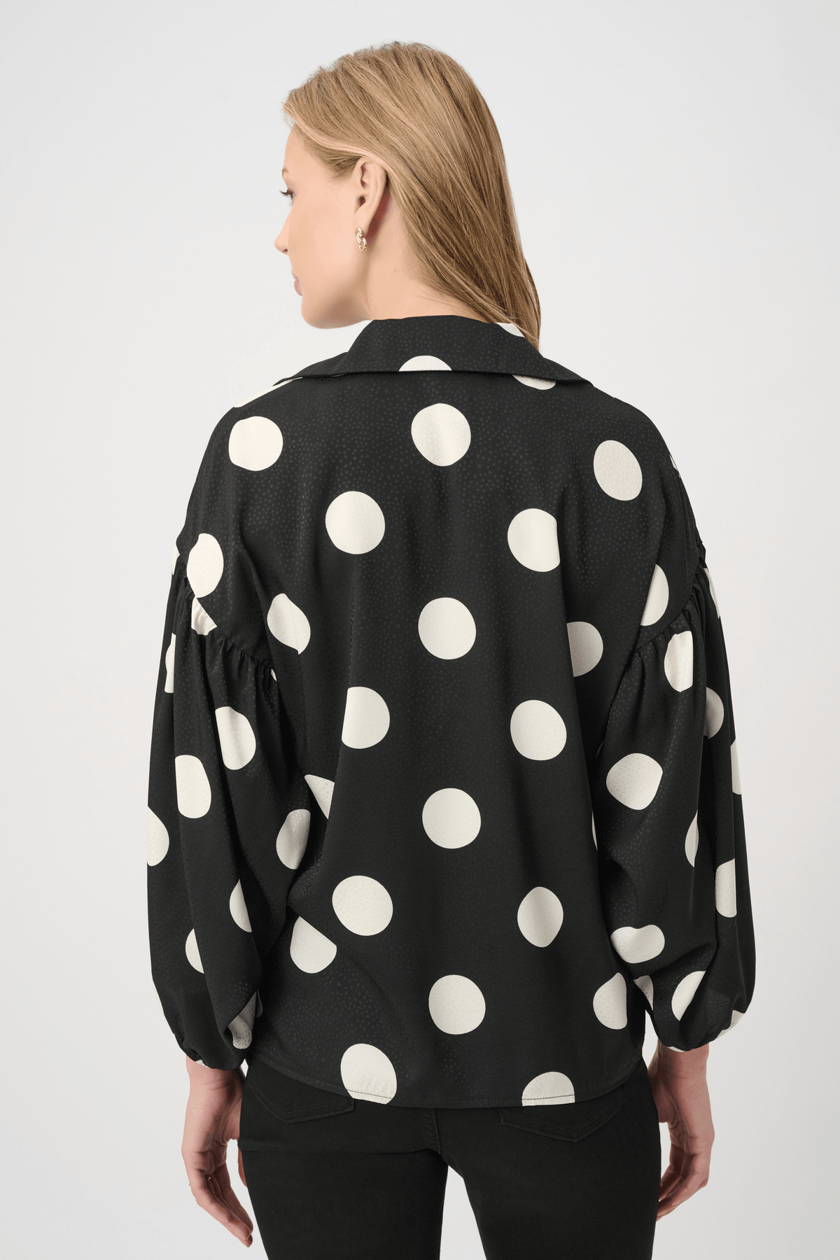 JR Polka Dot Satin Top 264114 - AtelierTop WomenJoseph Ribkoff