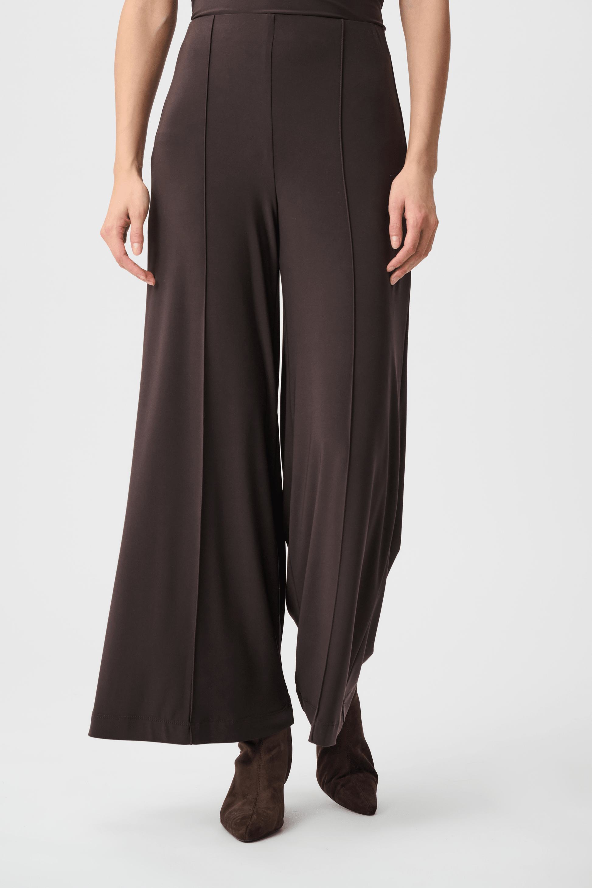 JR Silky Knit Pull-On Wide Leg Pants 251017F26 - AtelierTrousers WomenJoseph Ribkoff