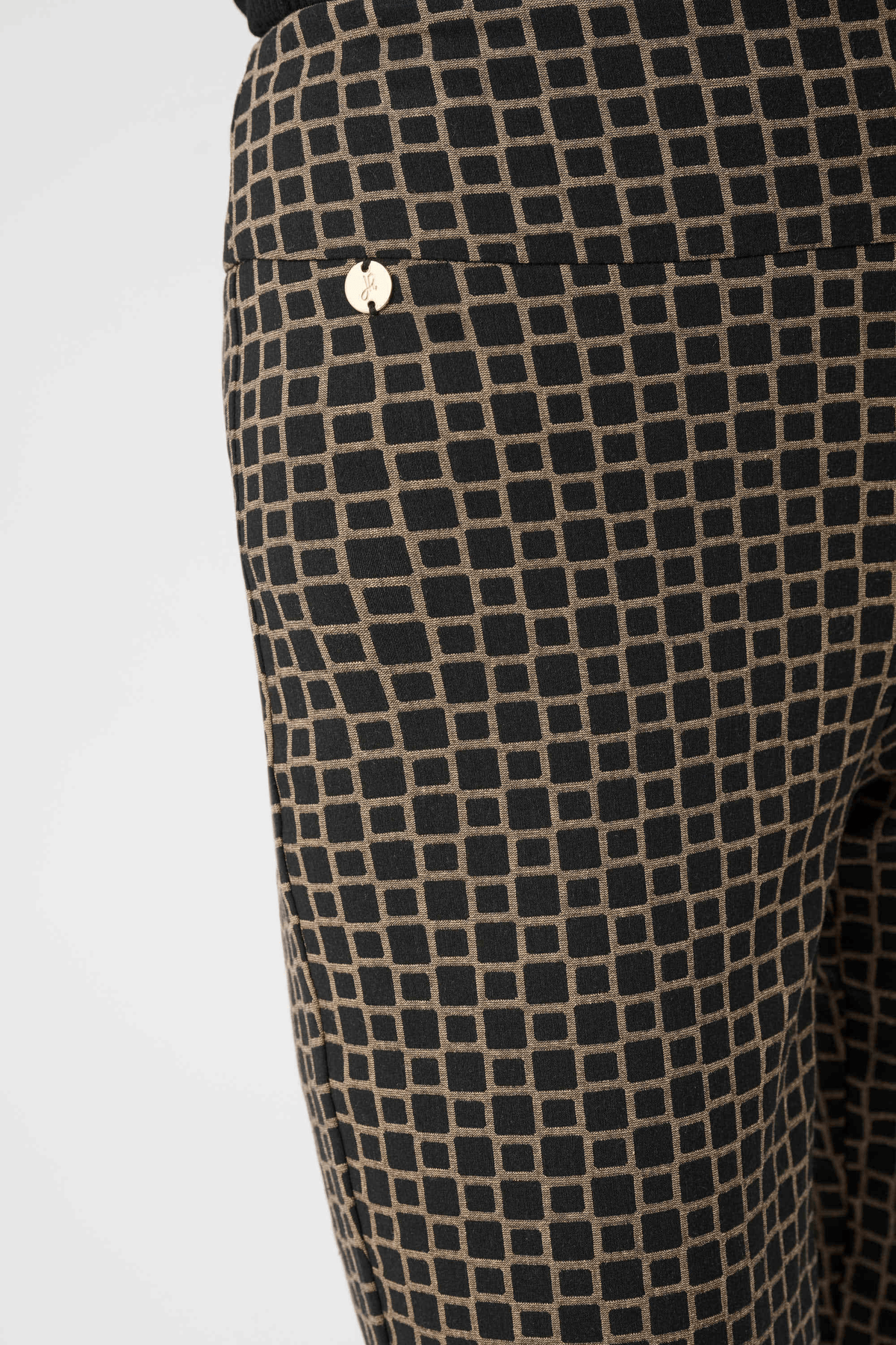 JR Geometric Jacquard Straight Pull On Pant 263138 - AtelierTrousers WomenJoseph Ribkoff