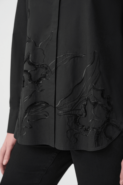 JR Embroidered Button-Down Shirt 264904 - AtelierBlouse WomenJoseph Ribkoff