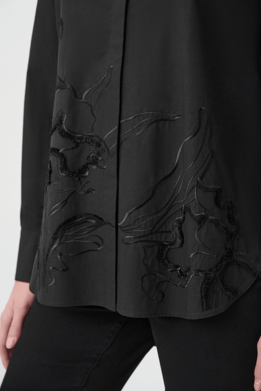 JR Embroidered Button-Down Shirt 264904 - AtelierBlouse WomenJoseph Ribkoff