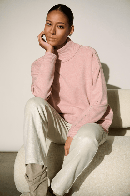 JR Embellished Turtleneck Sweater 264934 - AtelierSweater WomenJoseph Ribkoff