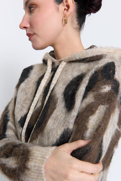 CPW Noa Oversized Leopard Hoodie