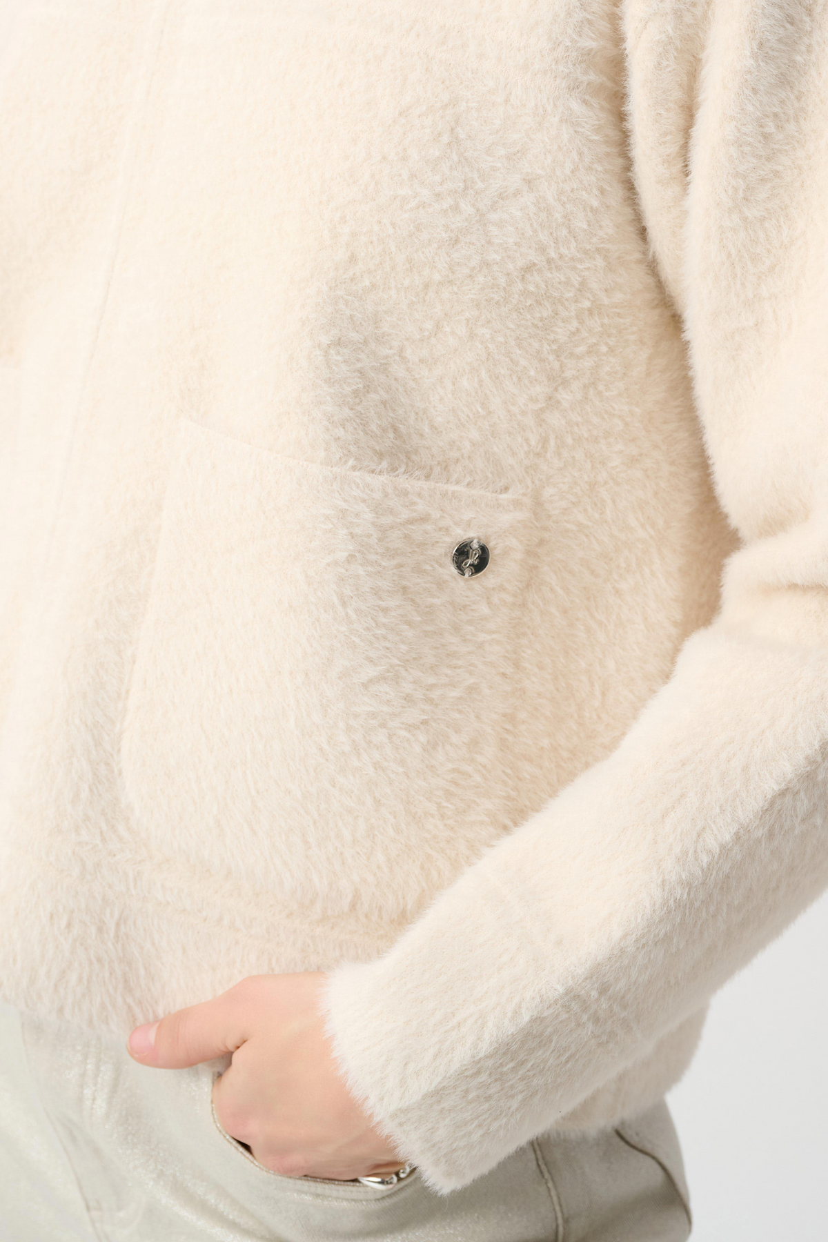 JR Detachable Faux Fur Collar Jacket 264920