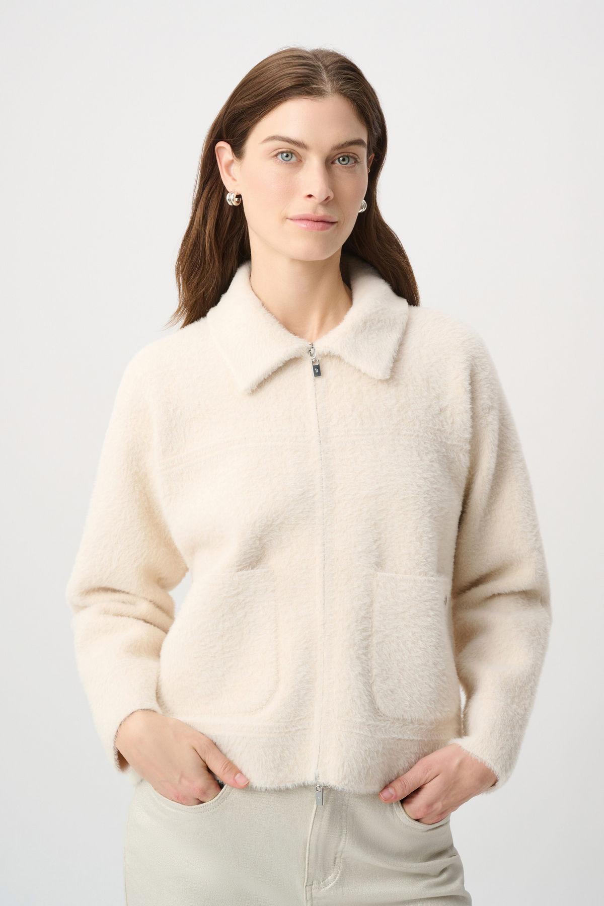 JR Detachable Faux Fur Collar Jacket 264920