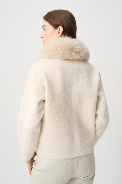 JR Detachable Faux Fur Collar Jacket 264920