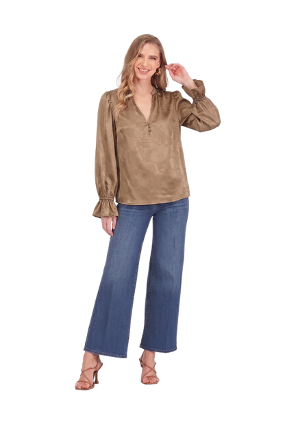 Joy Joy Split Neck Top