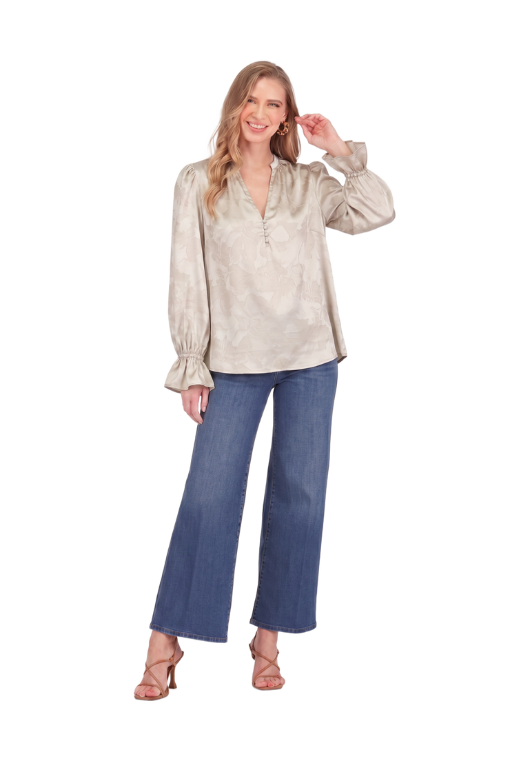 Joy Joy Split Neck Top