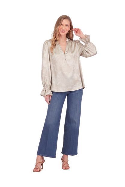 Joy Joy Split Neck Top