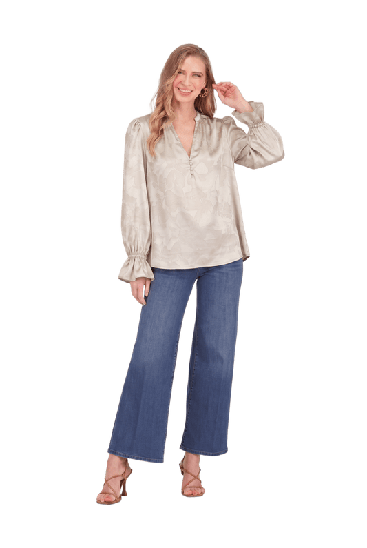 Joy Joy Split Neck Top