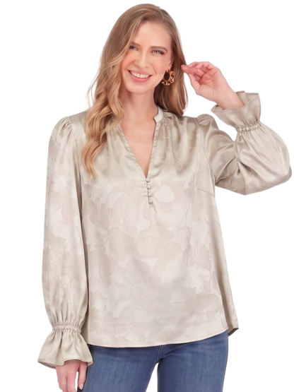 Joy Joy Split Neck Top