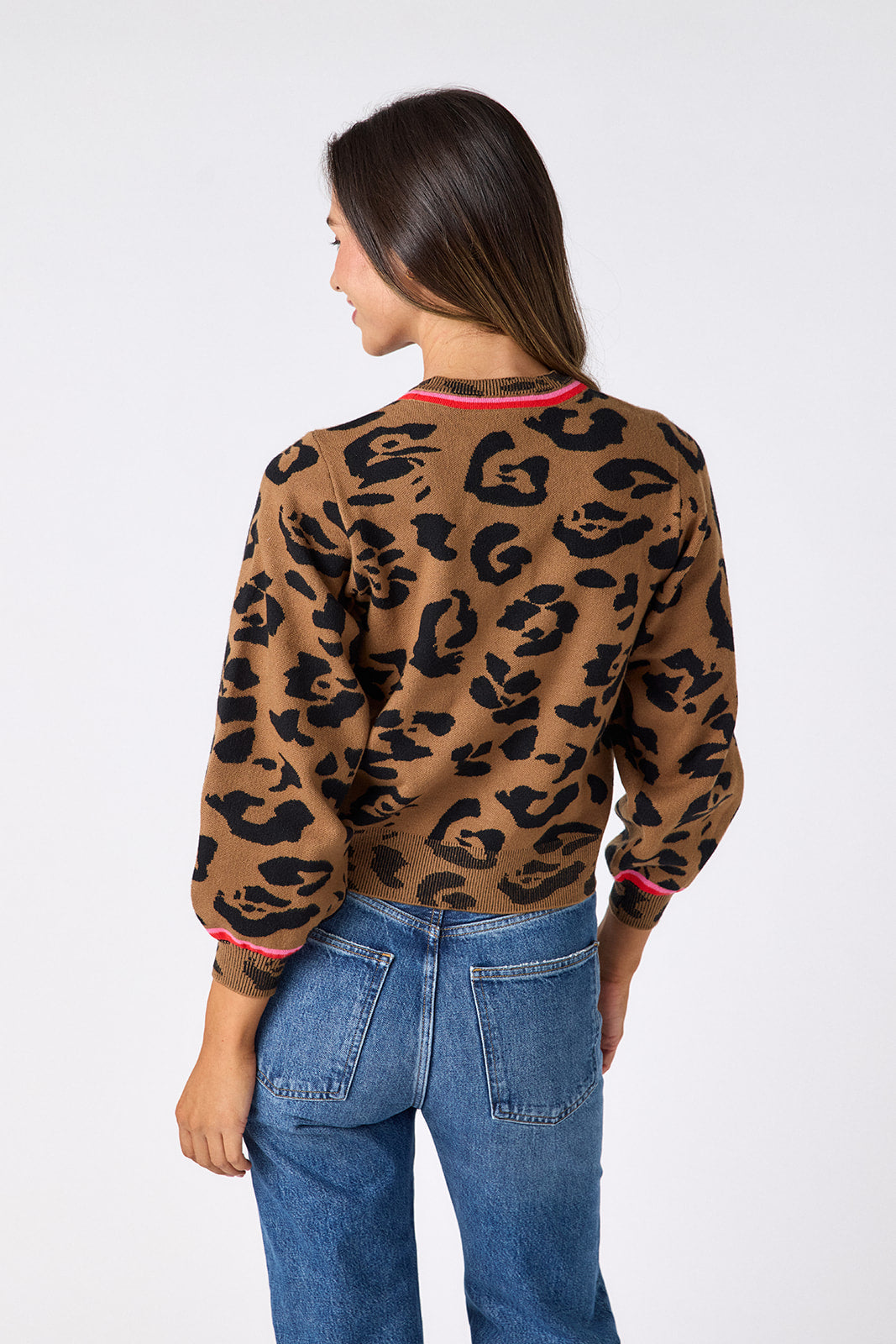 Crosby Colson Cardigan in Leopard