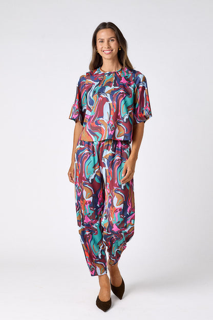 Crosby Bree Tee in Color Current