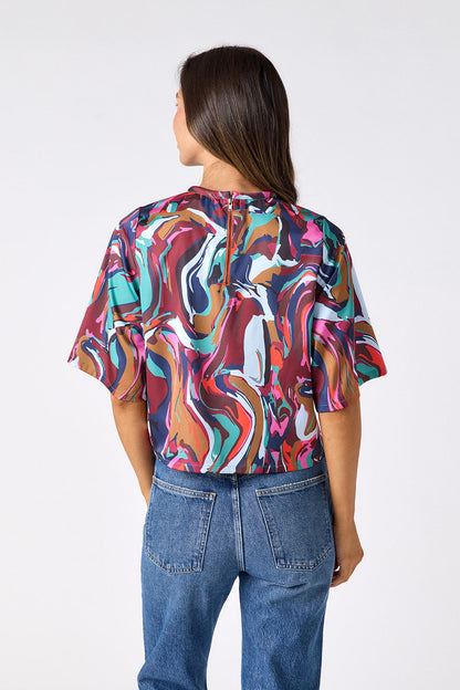 Crosby Bree Tee in Color Current