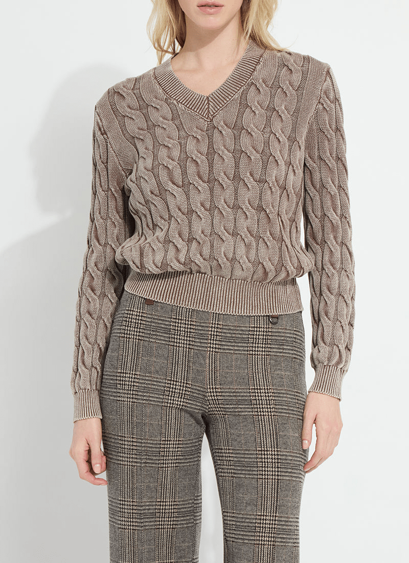 Lysse Farrah Sunwashed V-Neck Sweater - AtelierSweater WomenLysse