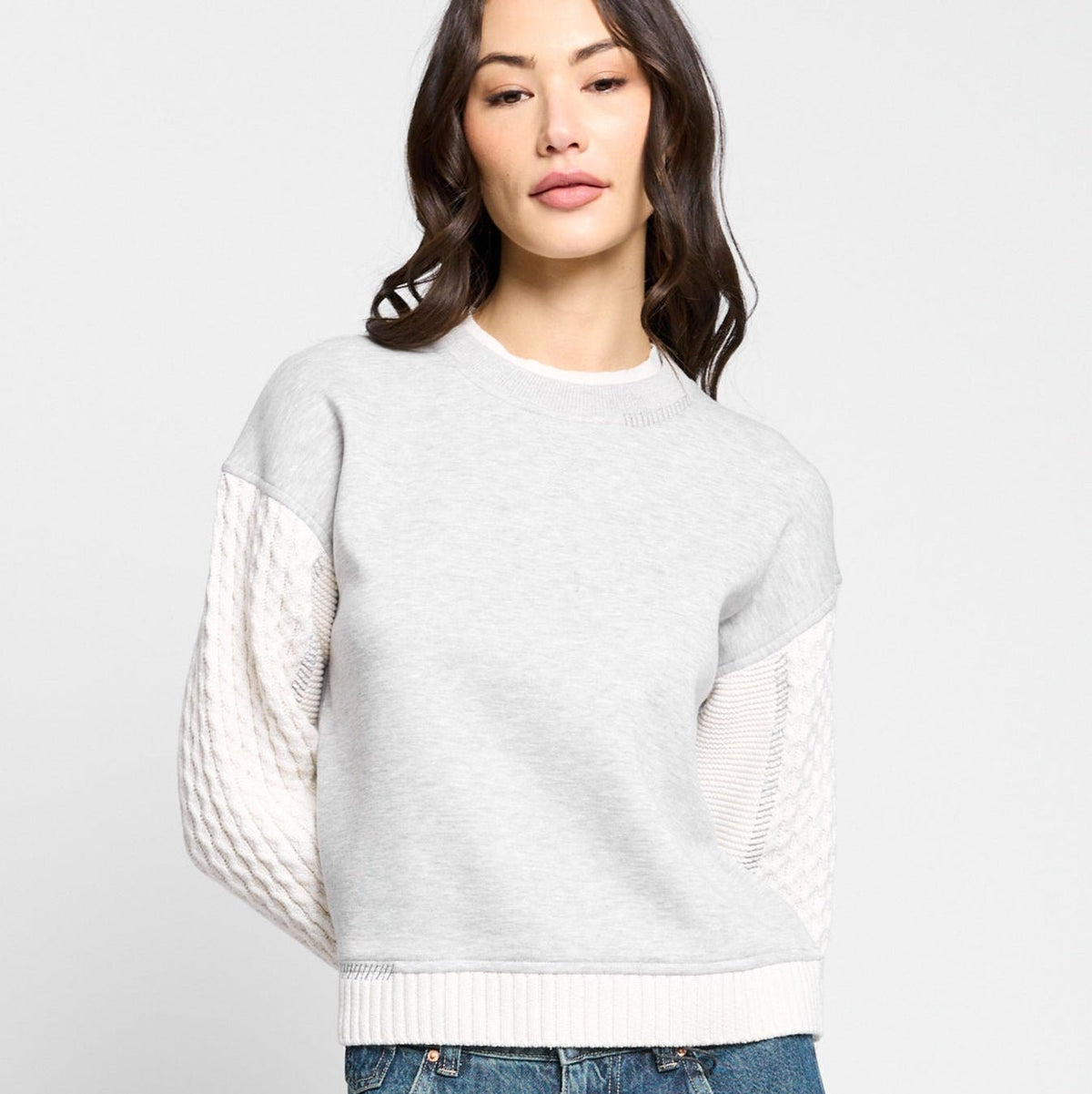 CPW Phoebe Cable Sleeve Sweatshirt