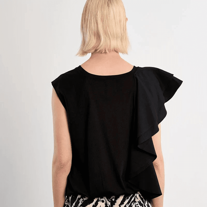 Molly Bracken Ruffle Cotton Tee