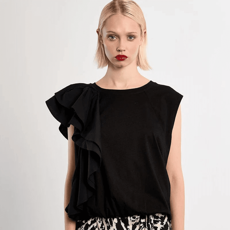 Molly Bracken Ruffle Cotton Tee