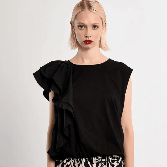 Molly Bracken Ruffle Cotton Tee