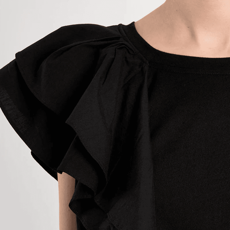 Molly Bracken Ruffle Cotton Tee