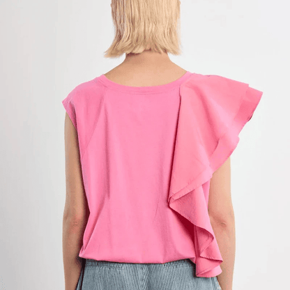 Molly Bracken Ruffle Cotton Tee