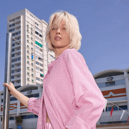 Molly Bracken Oversized Striped Shirt