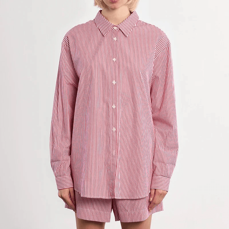 Molly Bracken Oversized Striped Shirt