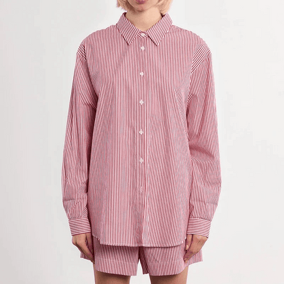 Molly Bracken Oversized Striped Shirt