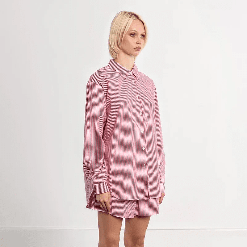 Molly Bracken Oversized Striped Shirt