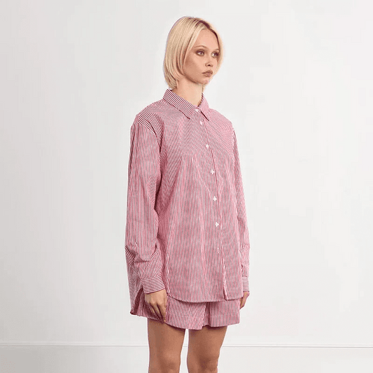 Molly Bracken Oversized Striped Shirt