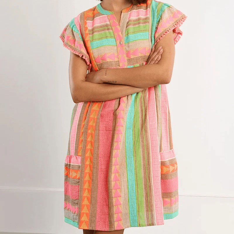 Molly Bracken Aztec Print Dress